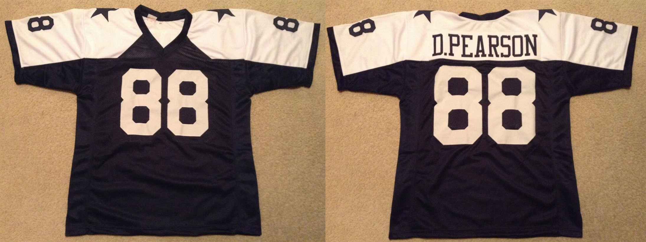 Men's Dallas Cowboys #88 Drew Pearson Navy White Thanksgiving Football Stitched Jersey